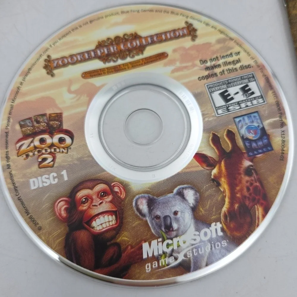 Zoo Tycoon 2: Zookeeper Collection (PC, 2006) Complete With Manual CIB